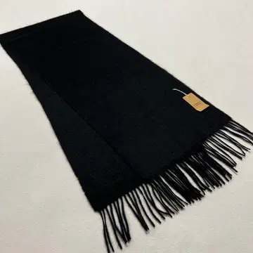 카와베 주식회사 캐시미어 100% 블랙 머플러 블랙