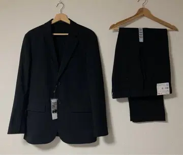 유니클로 감동 자켓 팬츠 셋업 수트 L 블랙 새상품 25년형