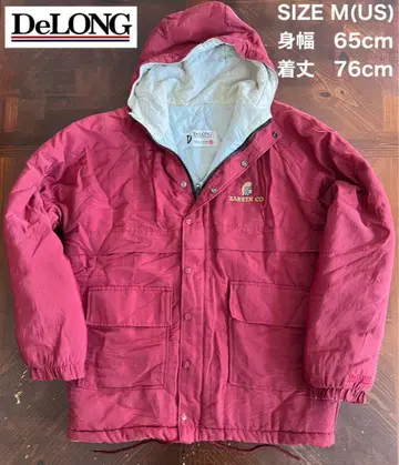 DeLONG 충전솜 후드 자켓 BARREN CO 자수 (푹신푹신 두툼함)