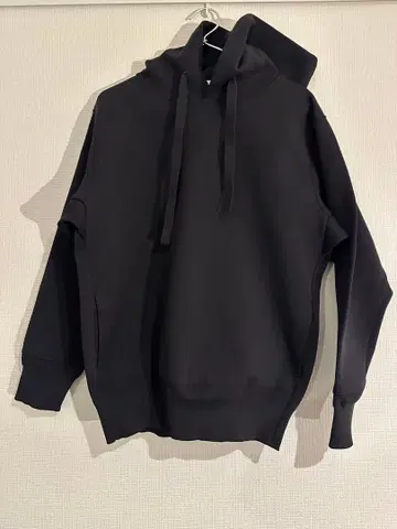 ESTNATION 밀라노 리브 풀오버 후디 블랙 M 사이즈