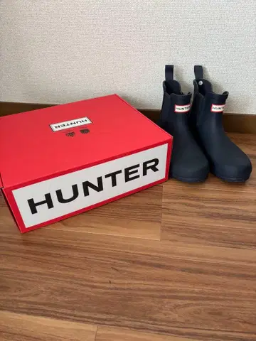 HUNTER 오리지널 첼시 블랙 장화 UK5