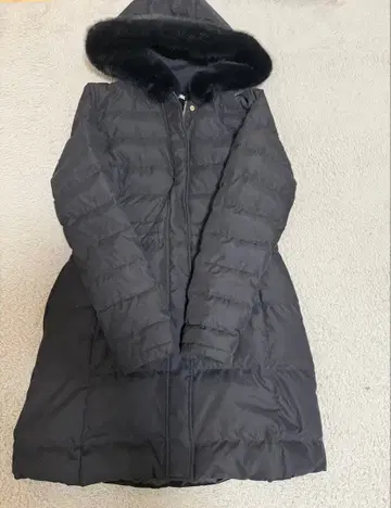 LIP SERVICE 후드 부착 다운 자켓 블랙