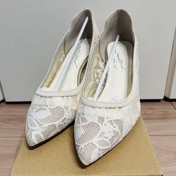 루탈론 24.0cm 레이스 펌프스 웨딩 브라이덜