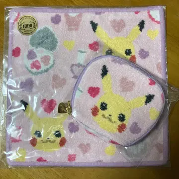 페이러 라브라리 포켓몬 콜라보 액세서리 파우치와 타월 손수건