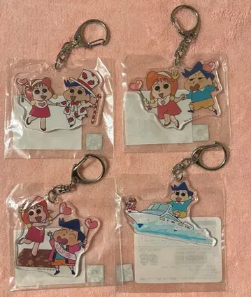 짱구는 못말려 아크릴 키링 카자마군 4점 묶음 판매