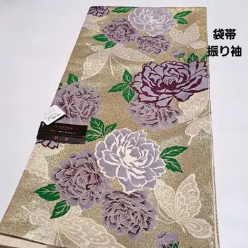 No.5819 후쿠로 오비 전통 재단 완료 기모노 미사용 새상품