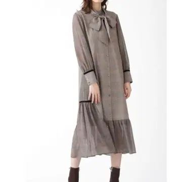 매기 체크 원피스 질스튜어트