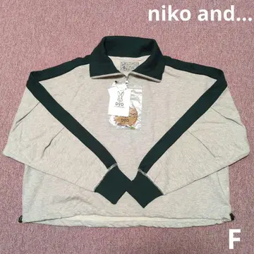 니코앤드 DOD 콜라보 ZIP 노야츠 풀오버 F 그레이 x 그린