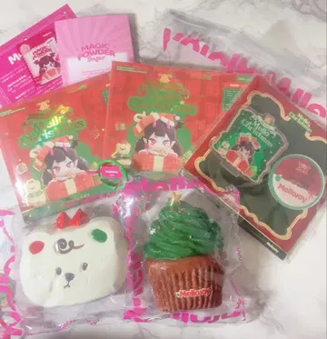 Mellojoy 스퀴즈 산타의 숲 치즈 베어 아크릴 스탠드 포함