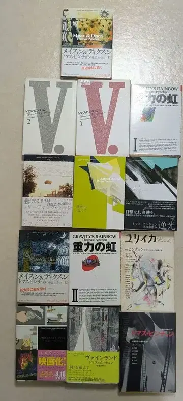 토머스 핀천 초판 다수 스티브 엘릭슨 세트