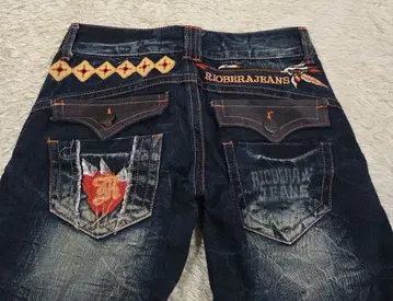 RIOBERA 리오베라 여성용 플레어 데님 팬츠 25 사이즈 자수