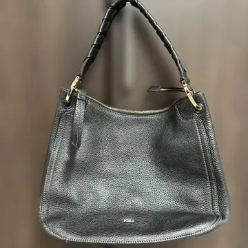 FURLA 블랙 가죽 숄더백