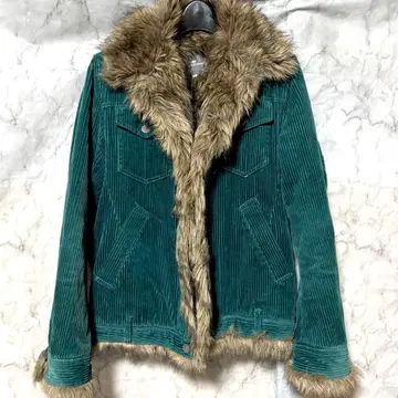 00s Archive Corduroy Fur Jacket Y2K