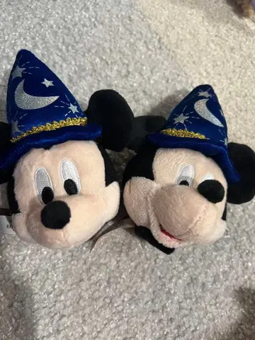 미키 마법사 모자 판타지아 봉제 인형 커스텀 머리띠 홍콩