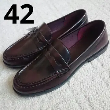 택 포함 새상품 H&M 로퍼 버건디 42 약 26~26.5cm