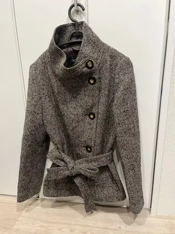 빈티지 피 코트 j P 코트 트위드 자켓 y2k