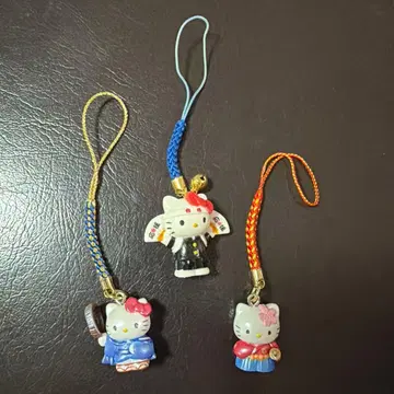 헬로키티 스트랩 3개 세트