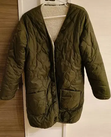 백넘버 퀼팅 자켓 보아 자켓 리버서블