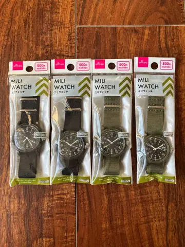 다이소 밀리 워치 4개 세트 DAISO MILI WATCH
