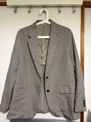 UNIQLO 체크 무늬 테일러드 자켓