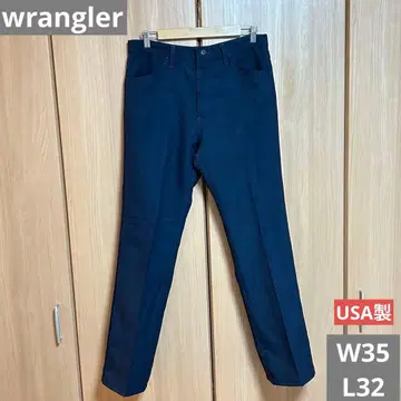 90'S USA제 랭글러 런처 드레스 팬츠 35/32 네이비