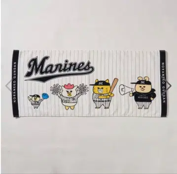 노라네코 군단 x 지바 롯데 마린스 페이스 타월 콜라보