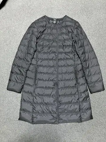 [UNIQLO] M 사이즈 울트라 라이트 다운 롱 자켓 그레이