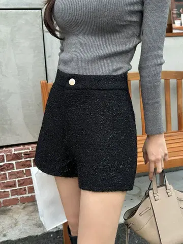 QUNG twinkle 트위드 숏 PT