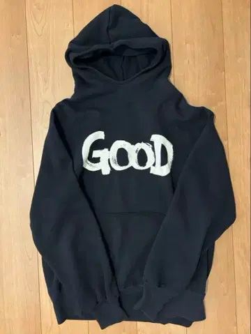 GOODENOUGH 블랙 후드티