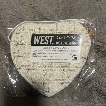 WEST. 웨싸이서울! BIGLOVESONG 하트 파우치