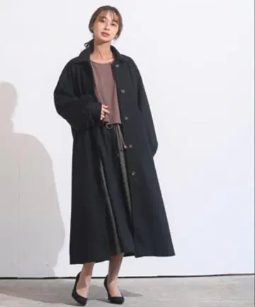 rps 백 턱 스텐카라 코트 블랙 M