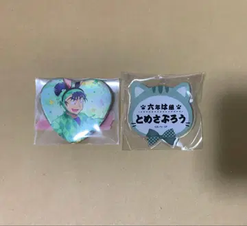 식만 류사부로 난자 하트형 캔뱃지 네임 배지