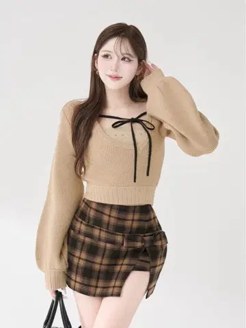 Darich 아지메 레이어드 니트탑