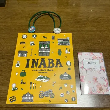 이나바 화장품 가게 2026 다이어리 캔 배지 SHOP 백