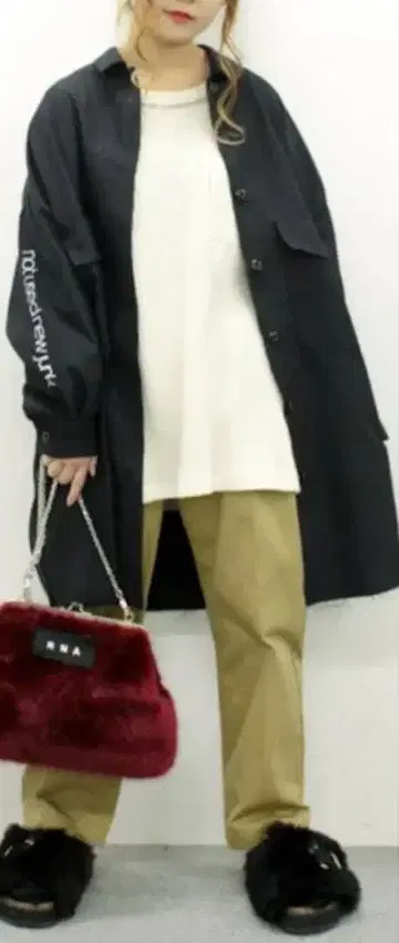 RNA 밀리터리 빅 셔츠 카키 올리브 그린 자켓