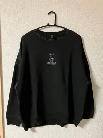 Leyline(레이라인) 블랙 맨투맨 트레이닝복