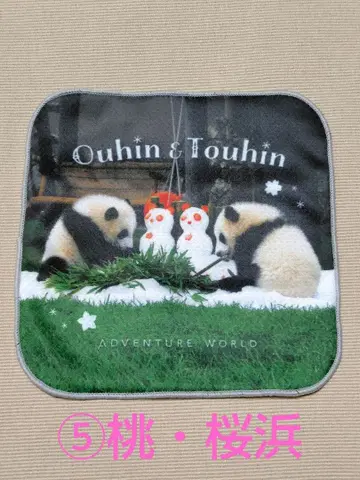 어드벤처 월드 팬더 벚꽃 복숭아 미니 타월 5