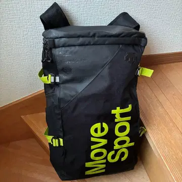 Move Sport 럭색 백팩 블랙/라임 그린 형광색