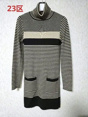 [ 23구 ] 스트라이프 터틀넥 니트 38 사이즈