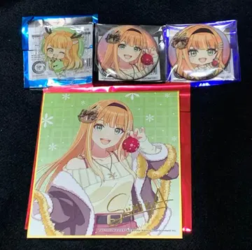 학원 아이돌 마스터 홀로그램 캔뱃지 아크릴 스탠드 색지 시운 세이카