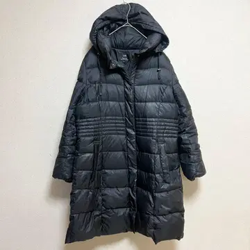 23구 세탁 가능 46 빅 사이즈 롱 다운 코트 블랙