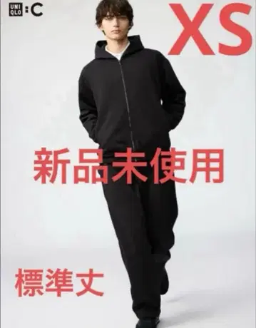 미사용 새상품 UNIQLO :C 맨투맨 와이드 팬츠 블랙 XS