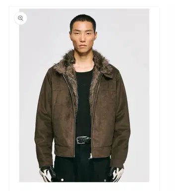 CATSSTAC 마운틴 카빙 디자인 스웨이드 자켓