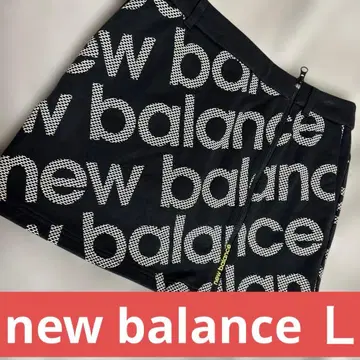 new balance 로고 스커트 블랙