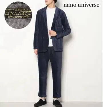 (눈에 띄는 얼룩 없음) 나노 유니버스 코듀로이 셋업 네이비