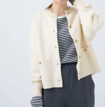 이에나 더블 페이스 니트 가디건