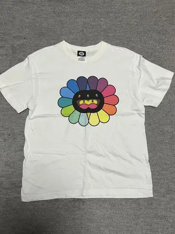 무라카미 다카시 모노노케 교토 컬러풀 꽃 디자인 T셔츠 M 사이즈