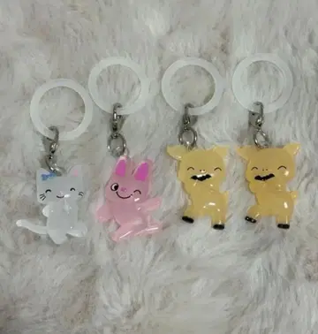 논탄 메지루시 액세서리 3종 (타탄, 토끼 씨, 돼지 씨 x 2)