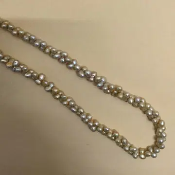 담수 진주 목걸이 하트 참 포함