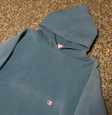 90s 챔피온 리버스 위브 후드티 XXL 블루 탁한 블루